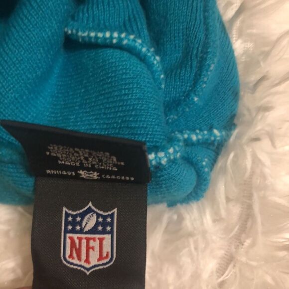 New Era NFL Miami Dolphin Sock Beanie Hat One Size Colorblock - Picture 3 of 4